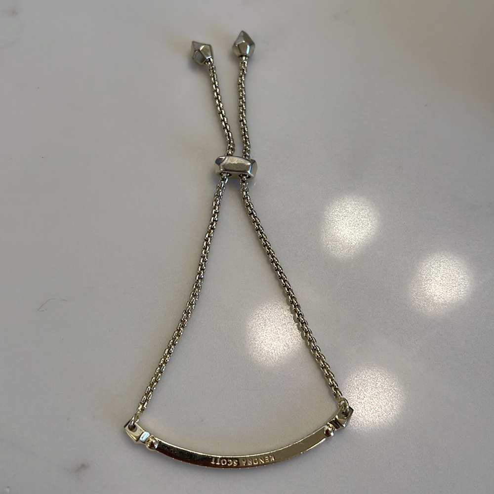 Kendra Scott adjustable Otto Luxe Bracelet. Goldtone - Picture 6 of 6